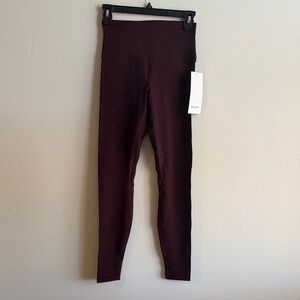NWT Lululemon Align HR Pant 28” Black Plum – Size 6